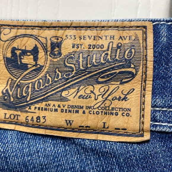 Vigoss Studio Size 0 25 Jeans Girls Womens Boot Cut Jeans Medium Wash low rise - Picture 2 of 11